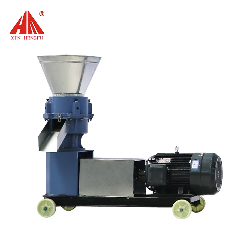100-200 kg/h flat die pellet mill cattle chicken feed granulator price