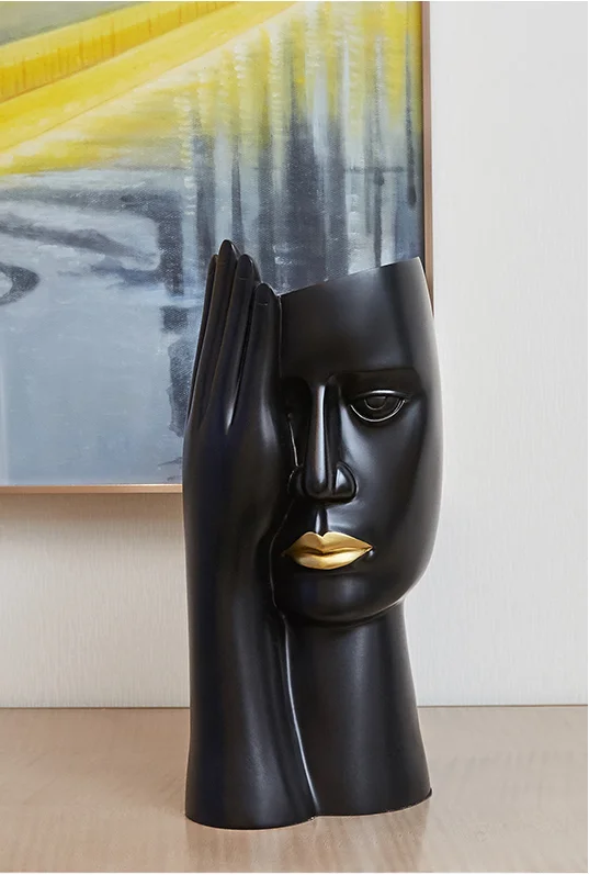 
Nordic creative resin vase decoration storage multi-purpose home decoration home decoration items 