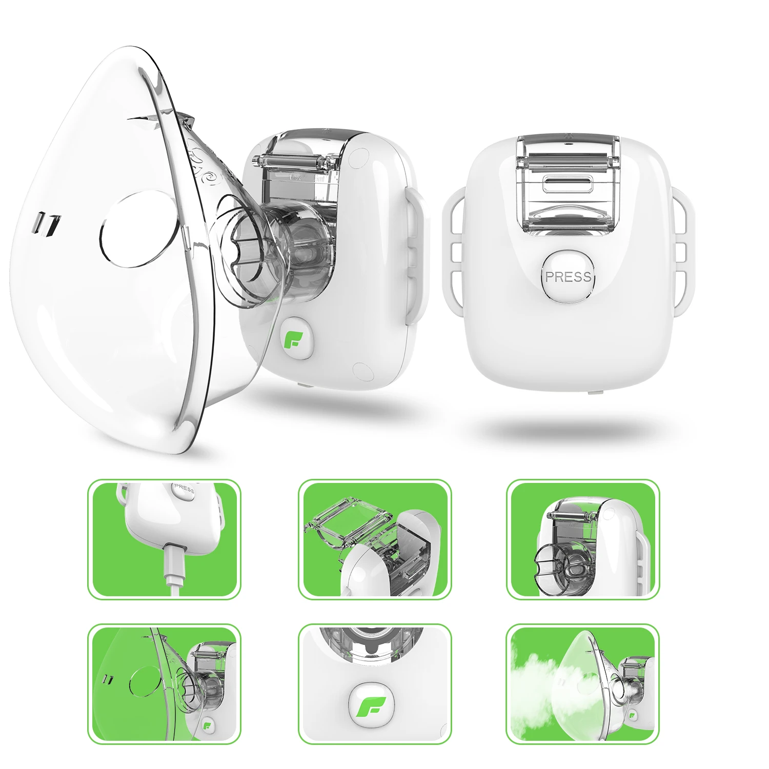 Feellife Head-changing asthma inhaler nebulizer ultrasonic nebulizer Feellife home health care medical mesh nebulizer machine