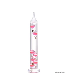 Manufactory Delicacy Muti-purpose Galileo Thermometer Unique Educational Tool floating glass balls Ornaments column