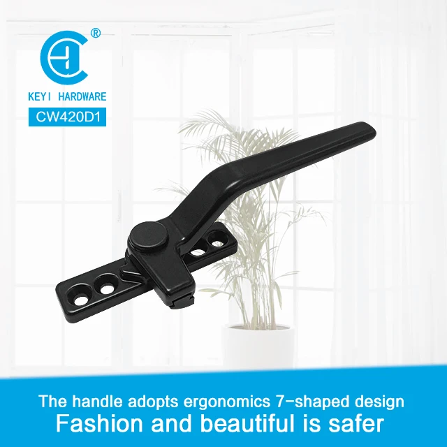 CW-420D Black casement window handle good price aluminum window pull handles