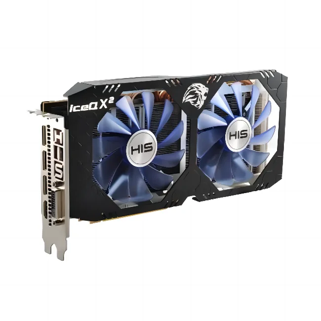 HIS AMD Radeon RX 580 8GB GDDR5 Gaming Graphics Card RX580 de 8GB Used Gpu Graphics Cards For Pc