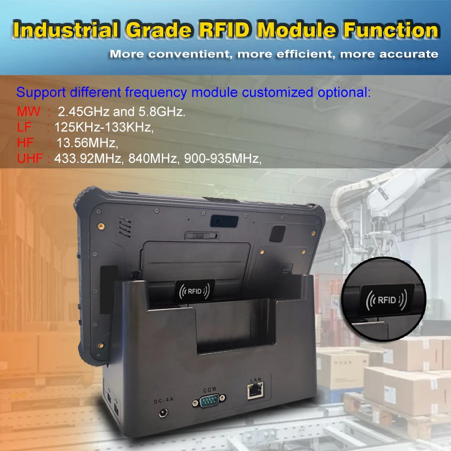 Interpad Tablet Hot Selling 4GB+64GB DC And Type-C tablet 8 inch Waterproof IP67 Portable Win 10  Rugged Tablet PC
