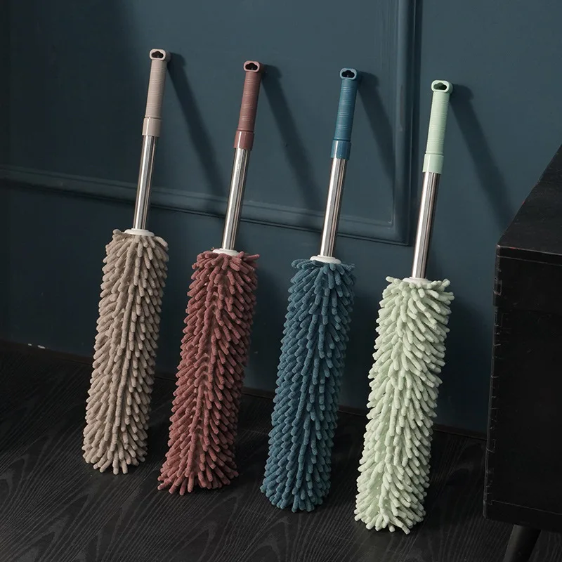 Telescopic Duster Brush Soft Microfiber Dust Cleaner Static Anti Dusting Brush Home Air-condition Car Furniture Cleaning Brush