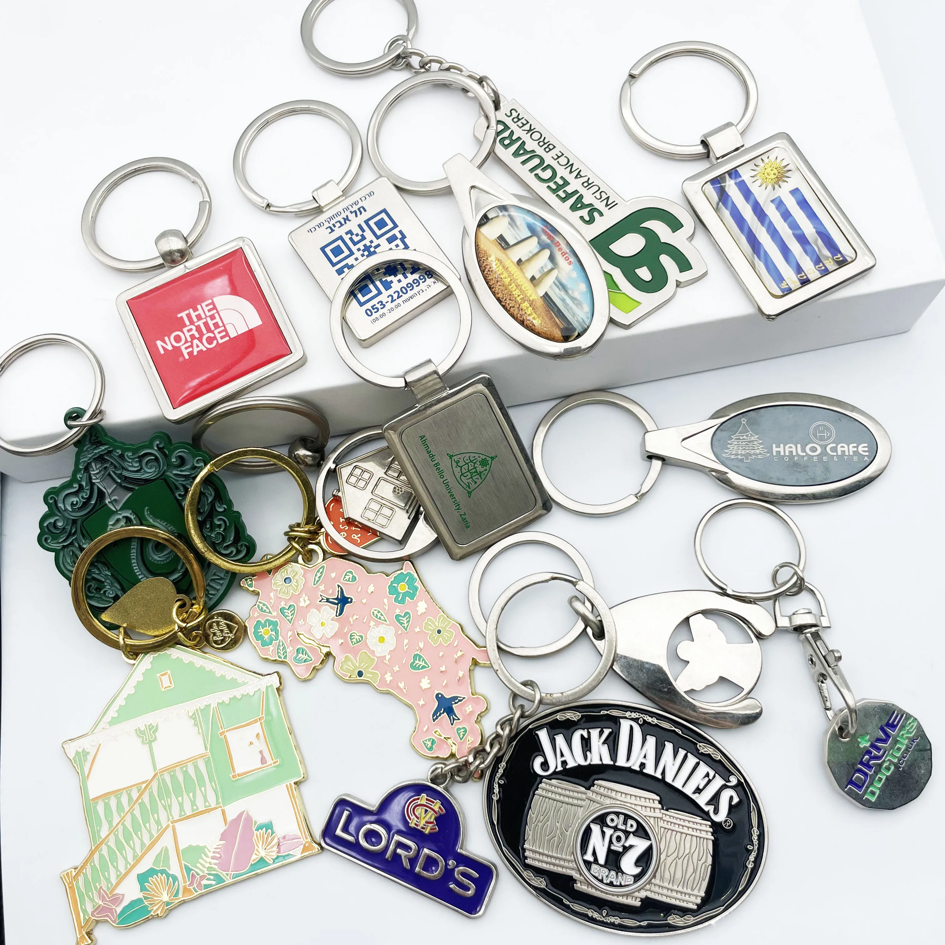 Personalized Double-sided Photo Text+Icons Keychain Drive Safe Boy Girlfriend Pet Memorial Anniversary Custom Keychain Gifts
