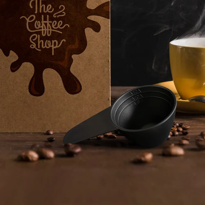 Perfect Reusable Food Grade PP Material Short Handle Coffee Measuring Spoon for Coffee Shop