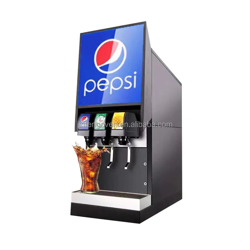 3 flavor 4 flavor Carbonated Lemon Flavored Soda Maker / commercial cold drink soda cola dispenser