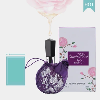 Romantic Midnight Rose Lace Lasting Perfume, Charm Flower and Fruit Flavour 100ml