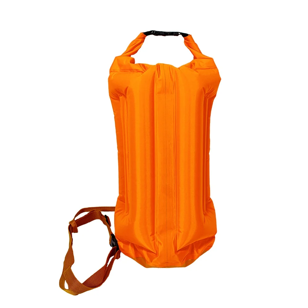 High quality hot sale open water swimming inflatable pvc material waterproof dry buoy bag
