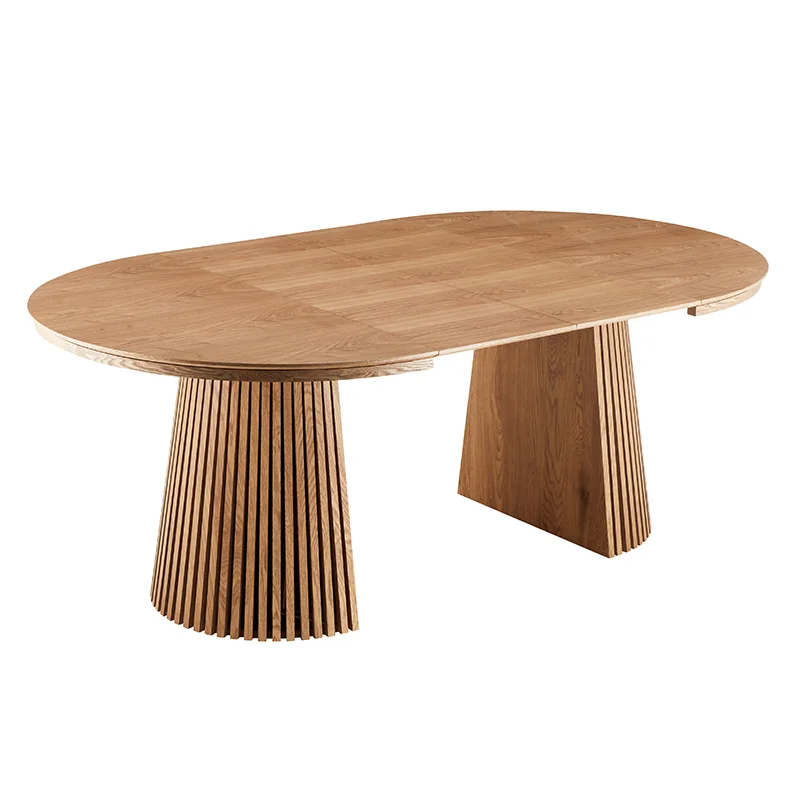 Outdoor Round Table Teak Wooden Round Coffee Table Wooden Garden Dining Table and Chairs Set