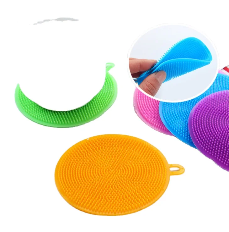 Food Grade Silicone Dish Sponge l Magic Sponge Mildew-Free Dishwashing Better Sponges Smart Kitchen Scrubber