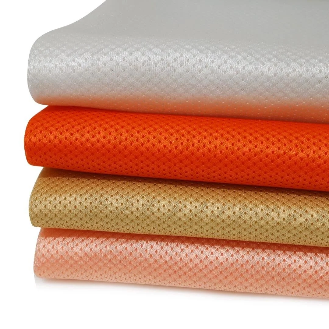 China fabric wholesale all-purpose 3d spacer sandwich 100% polyester air mesh fabric