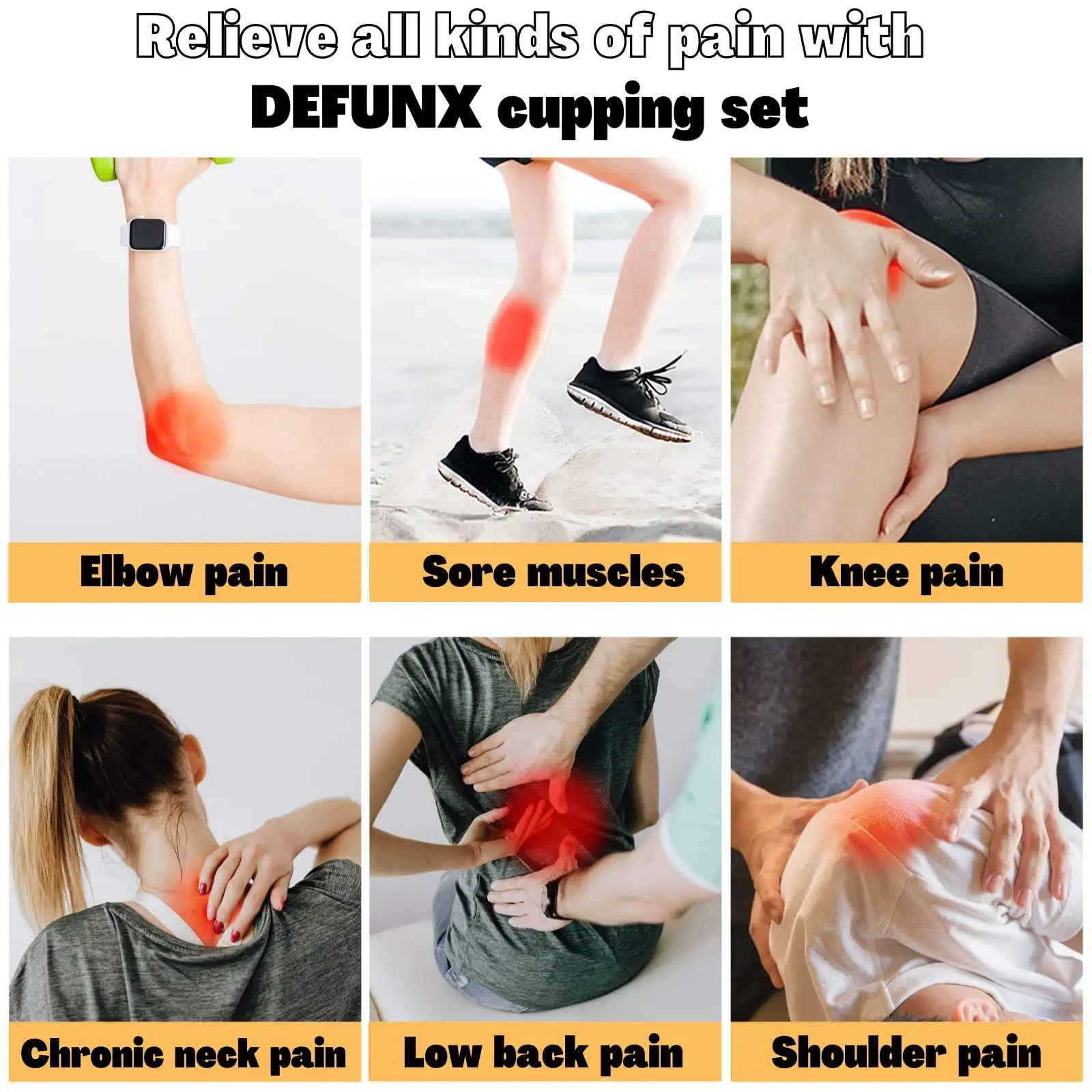 Traditional Chinese Vacuum ABS Cupping Therapy Cups 24 Body Silicone Massage Set