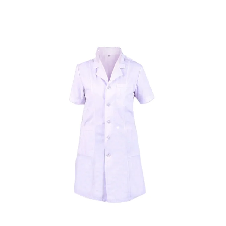 Factory custom logo summer short-sleeved hospital nurse clothing doctor white coat medical clothing