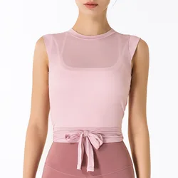 Women Stylish Cool Mesh Soft Comfortable Exercise Tank Tops Wholesale