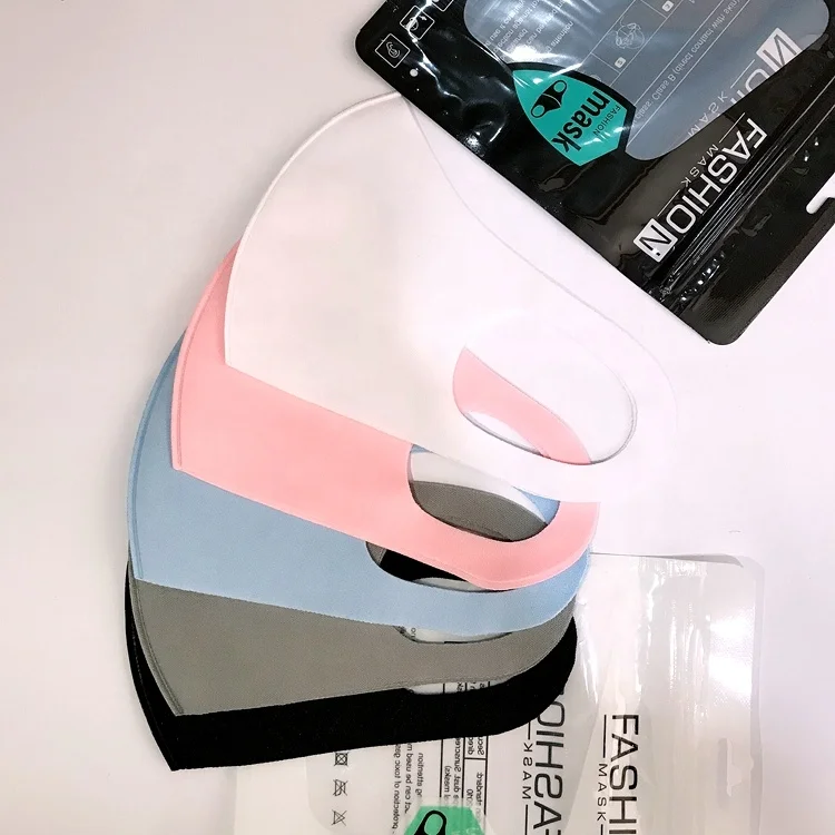 
Custom maskes with logo ice silk fashion facemask reusable and washable wholesale cheap black adult dust designer party maskes 