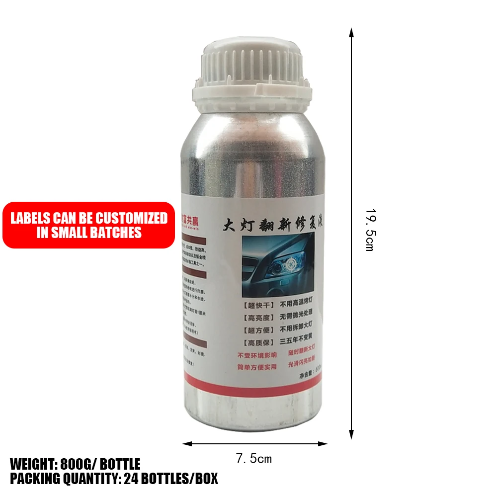 JSZ 600ml Car Headlight Polish Glass Coating Professional  Auto Car Clean Repair Tool Headlight Restoration Liquid