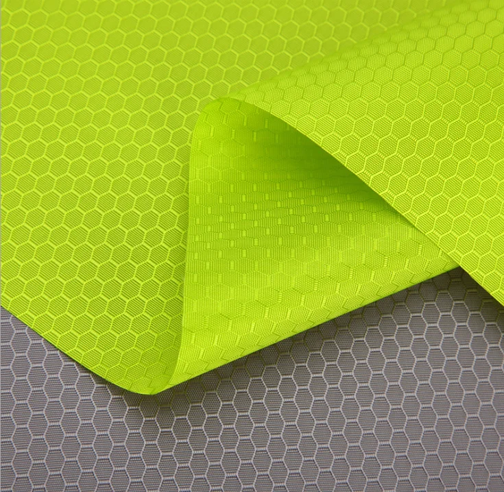 pu coated diamond football polyester oxford fabric