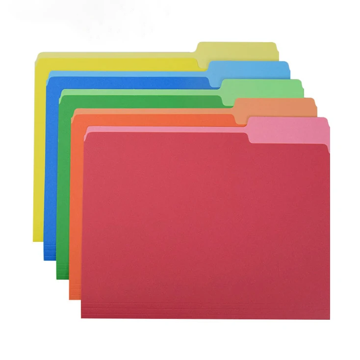 Классические папки размером 8-1/2x11 дюймов с буквами A4 на заказ, с 1/3 вырезами в левом и правом центре, папки для файлов в Маниле