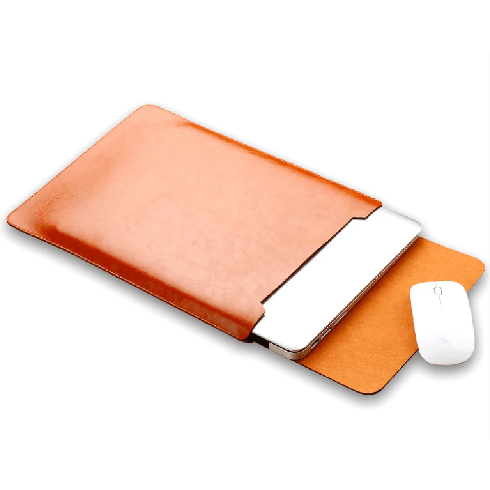 For MacBook Case 13 Inch Laptop Sleeve, Leather Case Bag,5 in 1 Bundle Waterproof Cover for Macbook Air & Pro with Mouse Pad