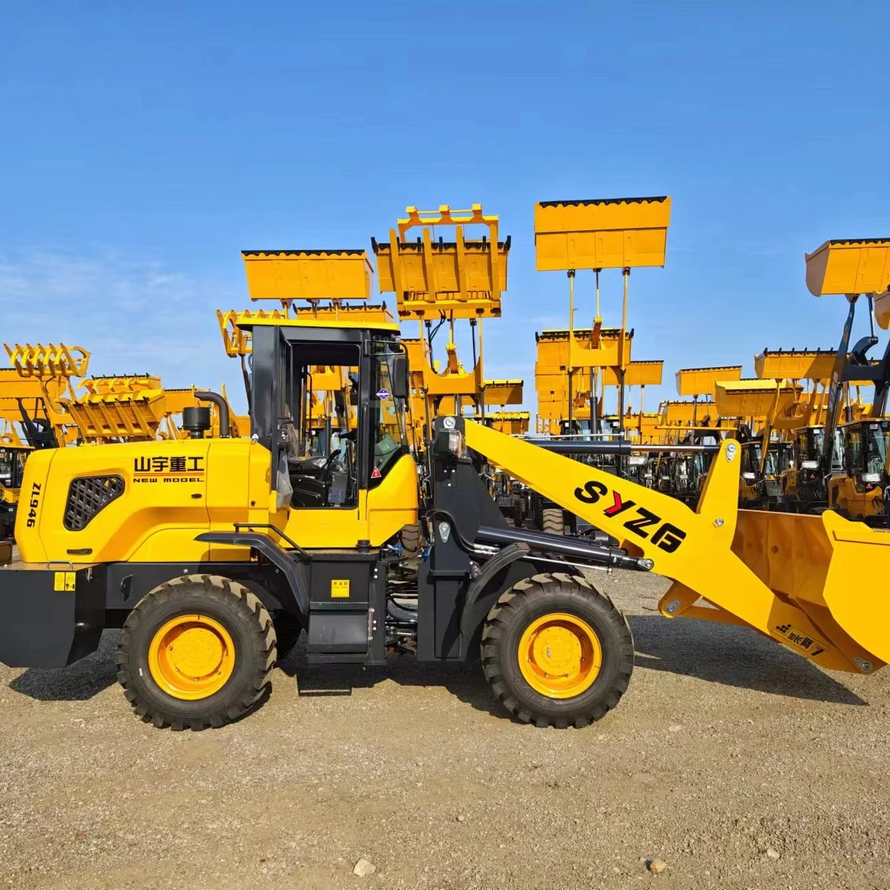 Shanyu SYZG926 3700 кг задний тормоз небольшой колесный погрузчик для продажи