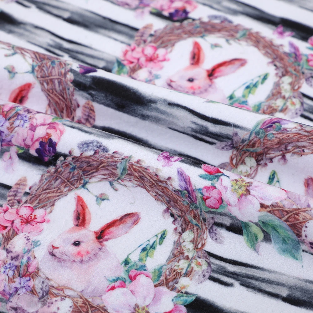 Super soft custom digital printing 100% Polyester Polar Fleece fabric for clothing