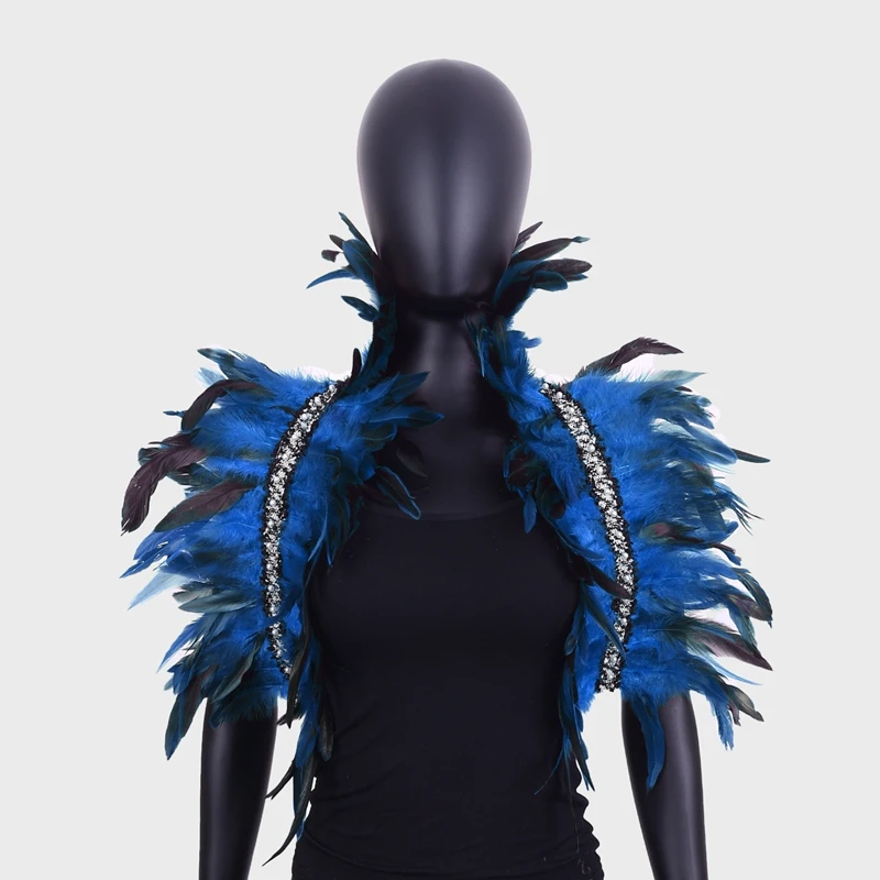 Women Feather Adjust Shoulder Wing Role Play lingerie Halloween Festival Gifts Feather Shoulder Nature Wings Burning Man