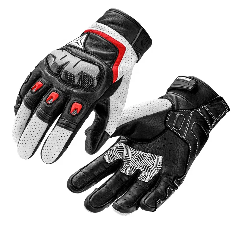 MOTOWOLF Outdoor Motorcycle riding Protective Carbon Fiber High Quality Leather Gloves
