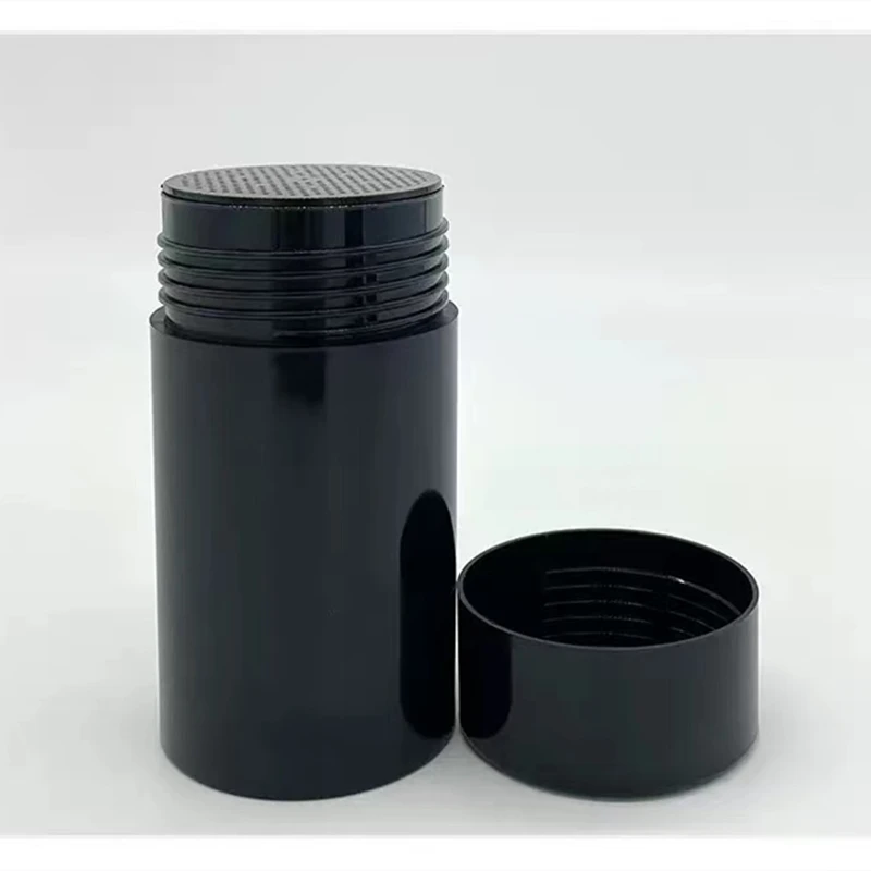 Изготовленный на заказ 100g 3 oz в качестве материала косметические пластиковые бутылки для просеивания пудра волосяных волокон порошковый шейкер бутылка