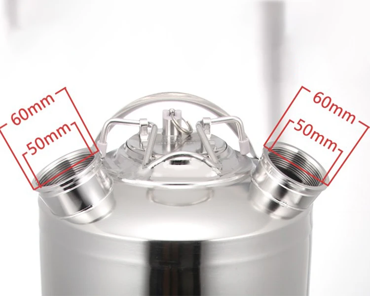 15L Beer Homebrew Cleaning Keg with two Spears Beer Bar accessories for Home Brewing Beer Clean Keg