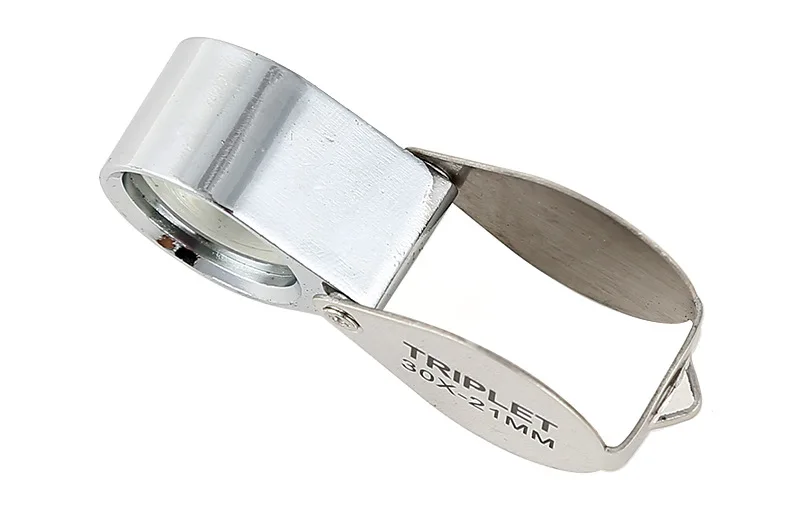 Новинка, металлическое складное увеличительное стекло высокой мощности 10X 20X 30X, портативное увеличительное стекло, Нефритовое Ювелирное Украшение, увеличительное стекло