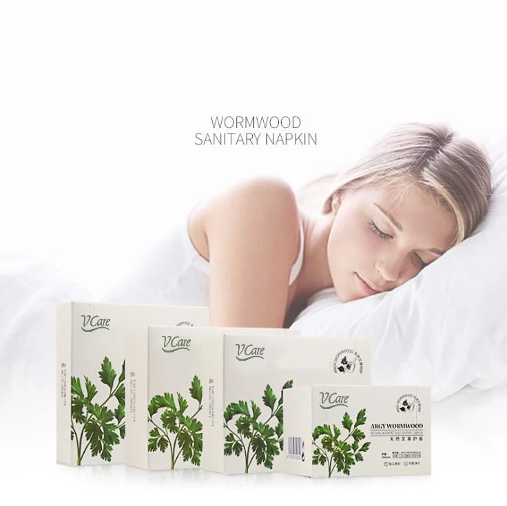 Прямая продажа с завода OEM, натуральные чипсы полыни для ежедневных и ночных гигиенических салфеток и длинных прокладок