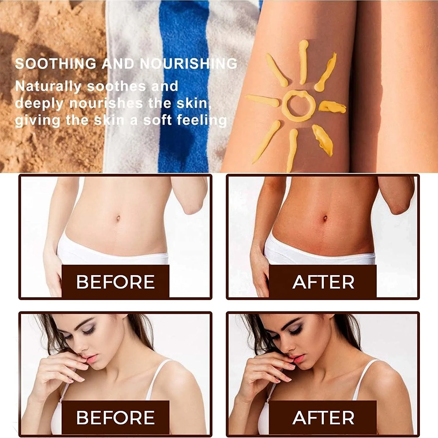 100ml Self Tanning Foam Sunless Tanner Natural DHA Tanning Mousse Body Bronzer Self Tan Mousse