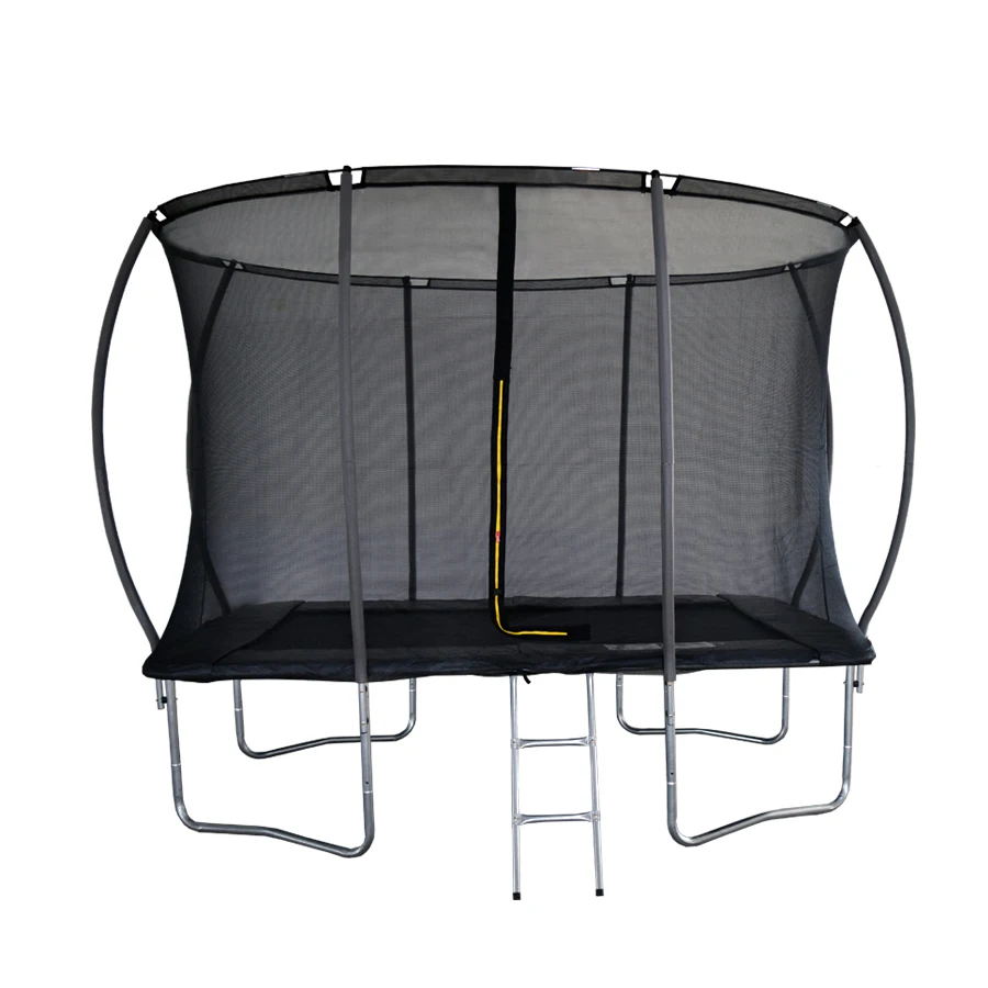 Funjump 8X11FT Professional Big Trampoline Park Square Rectangular Trampoline Outdoor Kids Trampoline With Enclosure