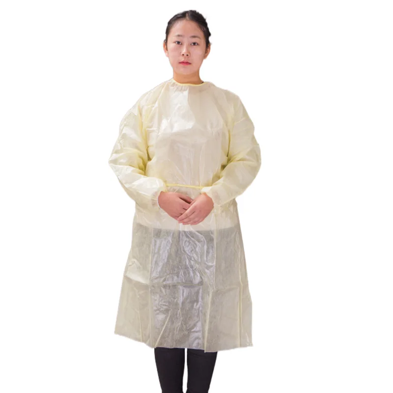Lightweight PP Non-woven Disposable Visitor Gown CE Far Infrared Disposable Medical Isolation Gown Clothing