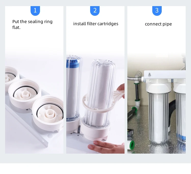 large flow 10inch pp cto udf filter remove sediment wall mounted water filter purifier pre filter water machine for whole house