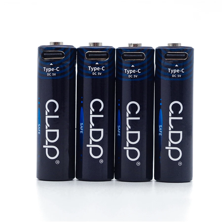 High quality 4pack 1.5v rechargeable aa battery 1.6v aa rechargeable battery with usb type c cable