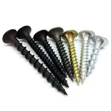 Drywall screw bugle head  black phosphate or color  zinc plated iron steel C1022A  galvanized fastener