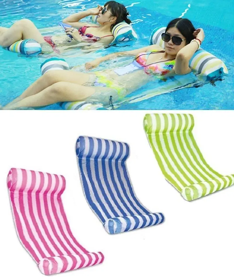 Factory Sale Multi Function Water Floating Bed Swimming Water Hammock  Pool Float Chair
