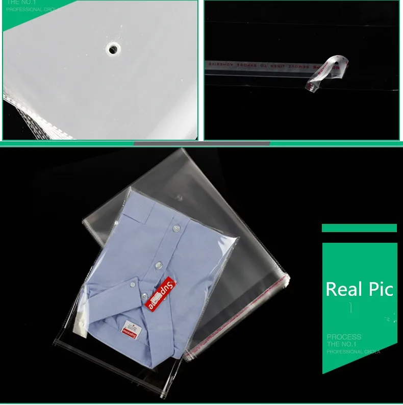 Transparent Custom Logo Cheap OPP Polybag Plastic Opp packing bag