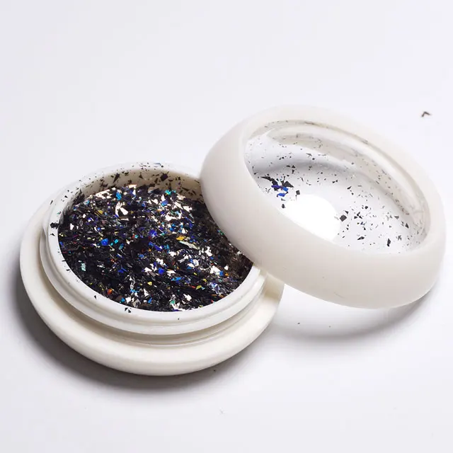 Nail Salon Art Works Hot Selling 2023 Nail Enhancement Laser Sky Fragments Charm Black