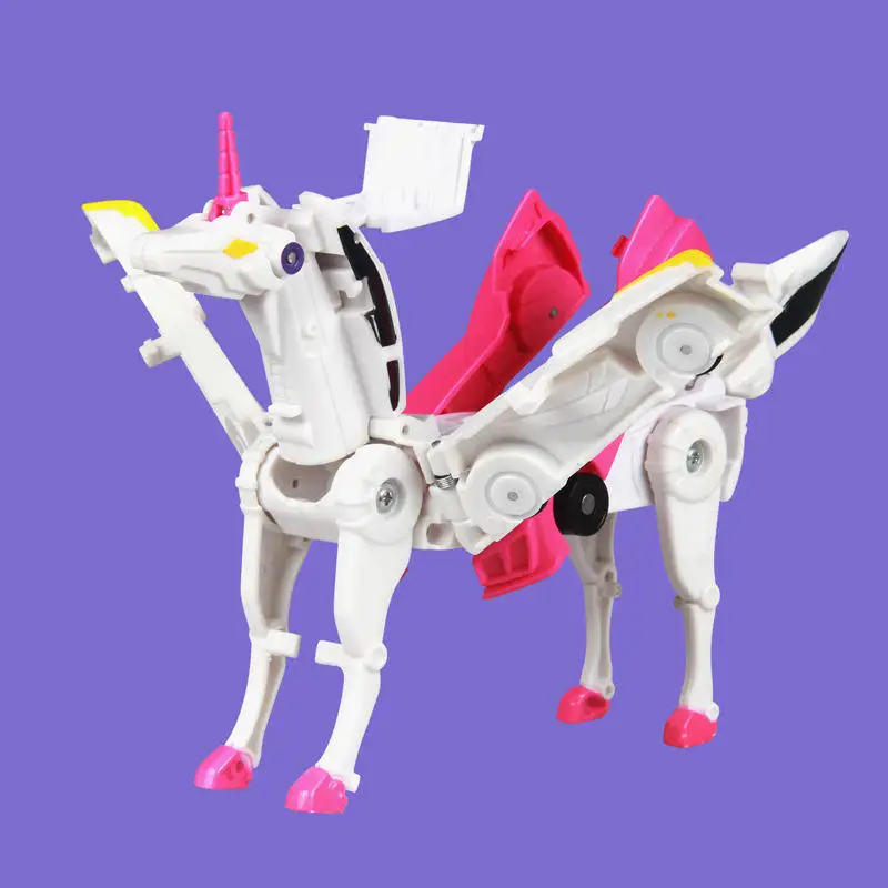 Wholesale 2 in 1 Pegasus Collision Deformation Toy unicorn impact Transforming deformation robot car