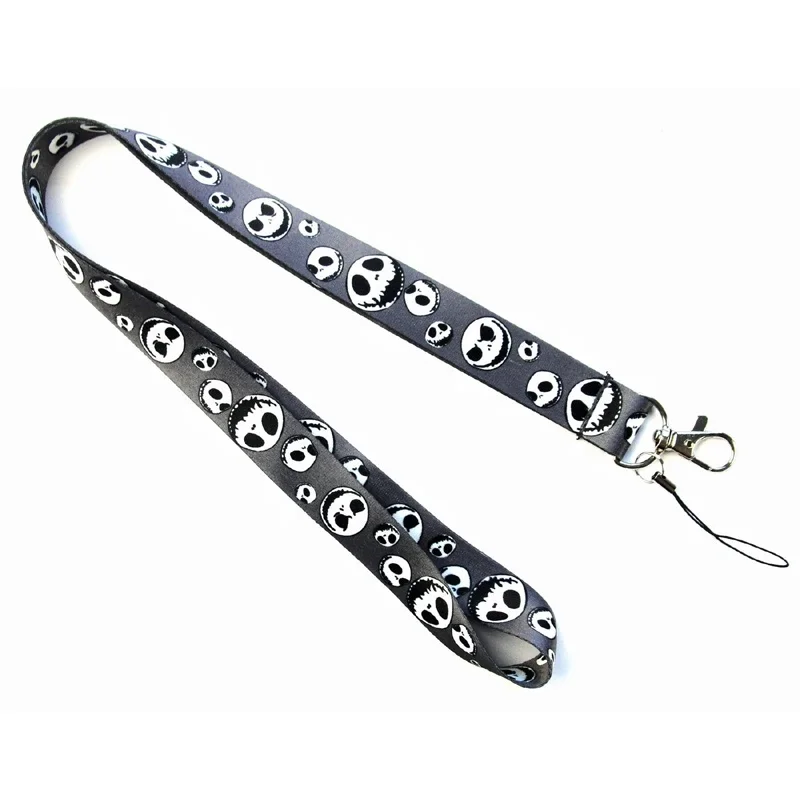 Classic Cartoons The Nightmare Before Christmas Mobile Phone Neck Strap Animation Figures Jack Skellington Cellphone Lanyards
