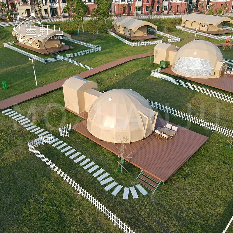 Waterproof PVC Domes Glamping Panorama Geodesic Dome Lodge House for Sale