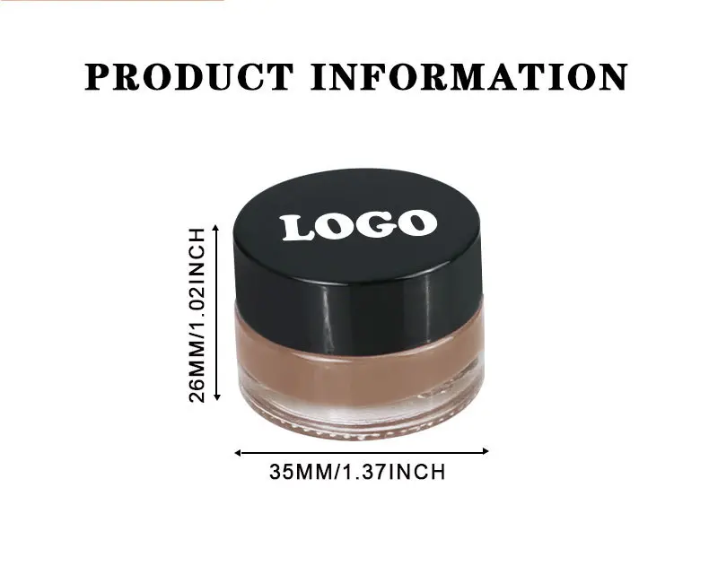 Custom Best Quality Waterproof Eyeliner Private Label Vegan Cruelty Free Long Lasting Colorful Matte Gel Eyeliner Cream