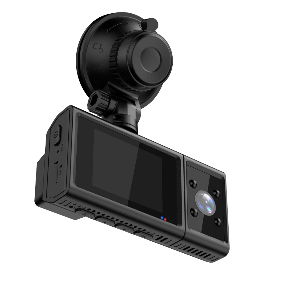 4K parking mode windshield front camera inside video recorder car and driver dash cam