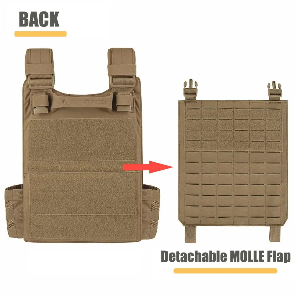 6000D nylon tactical vests light weight tactical armor vest with molle system in multi colors vest plate carrier