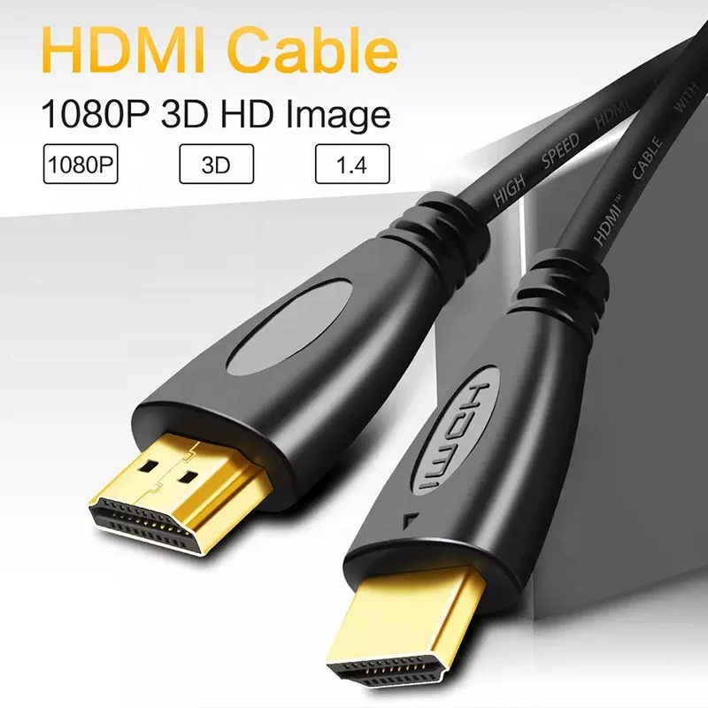 Wholesale Normal Cavo Cabo Cable HDMI Version 1080P CCS 1.4V Male To Male HDMI Cable 0.5M 1M 1.5M 1.8M 2M 3M 5M 10M 15M For PS4