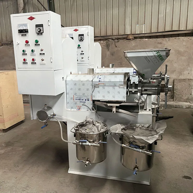 Automatic palm sunflower seeds sesame flax coconut centrifugal oil filter oil press  machine