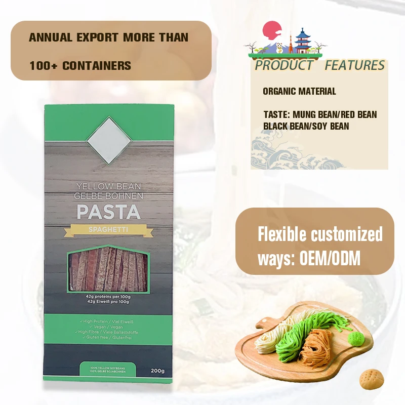 Green Soy Bean Pasta Organic Noodle Soybean Pasta